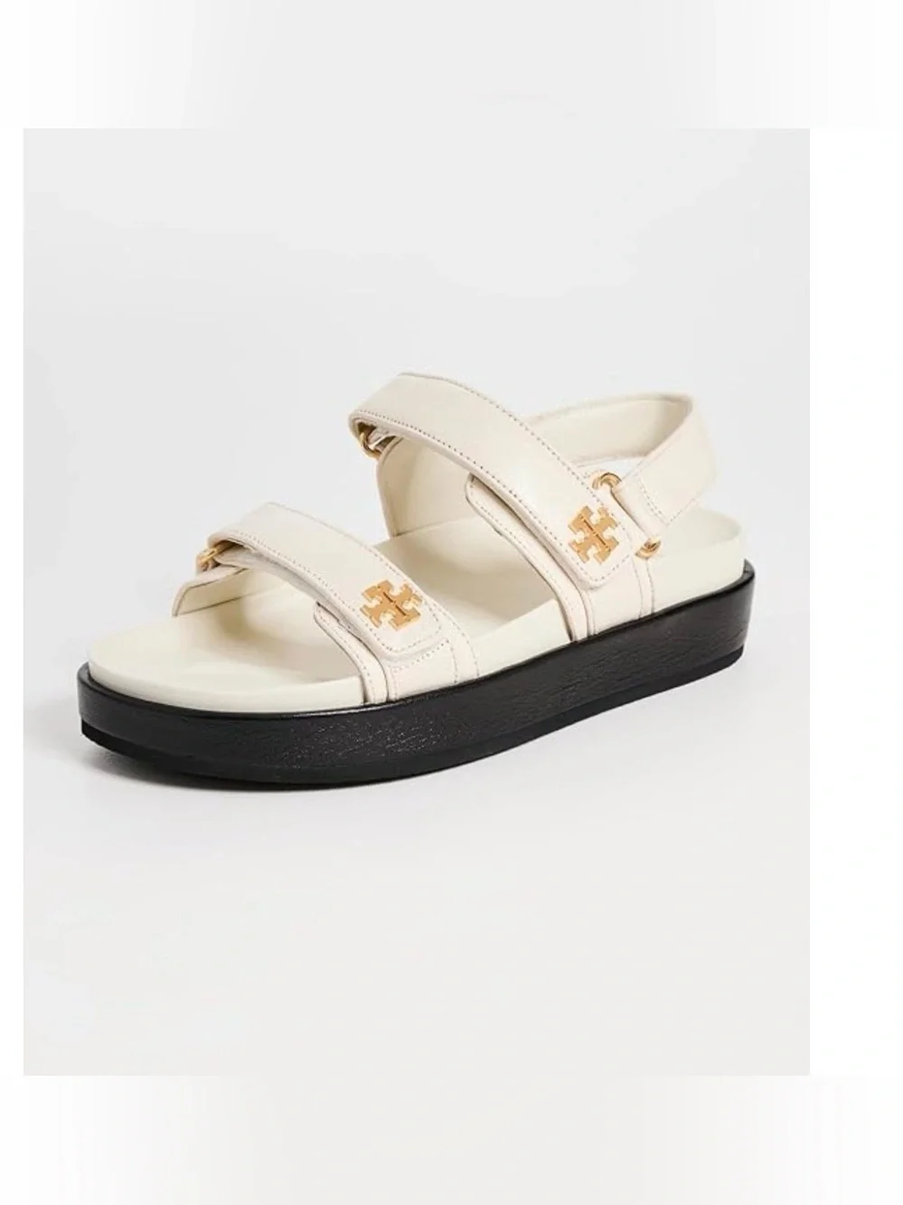 Tory Burch Kira New Ivory Leather Slingback Sandals 8M